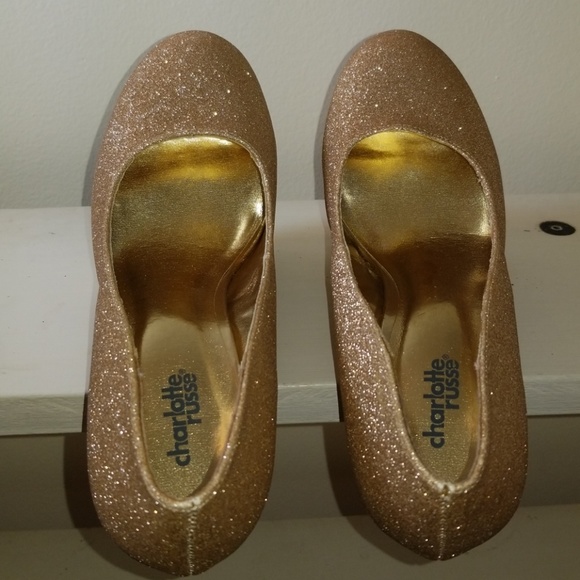 Gold platform heel - Picture 4 of 4